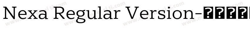 Nexa Regular Version字体转换